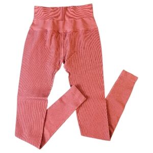 Spiritual Ganster Coral Ribbed Leggings Small/X-Small